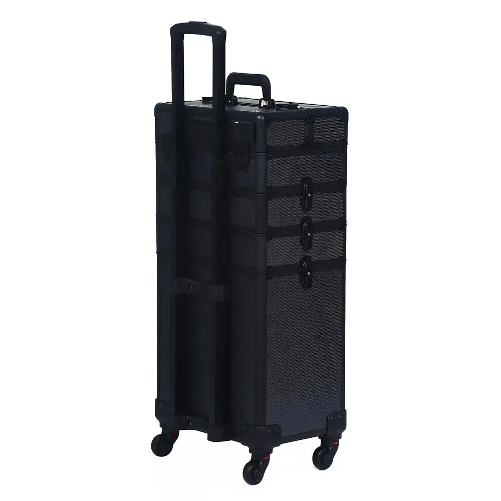 Valise à cosmétiques professionnelle grande capacité pour maquillage, tatouage, coiffure, beauté, valise à roulettes multicouches, boîte à outils Glam'ongle Valise à cosmétiques professionnelle grande capacité pour maquillage, tatouage, coiffure, beauté, valise à roulettes multicouches, boîte à outils