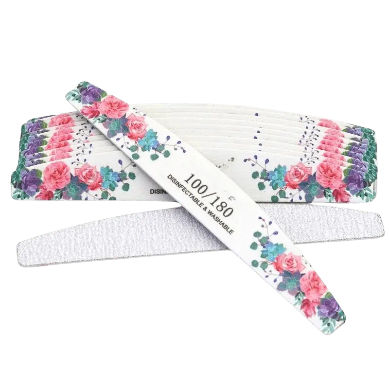 Lot de Limes à Ongles en Bois - Glam'ongle