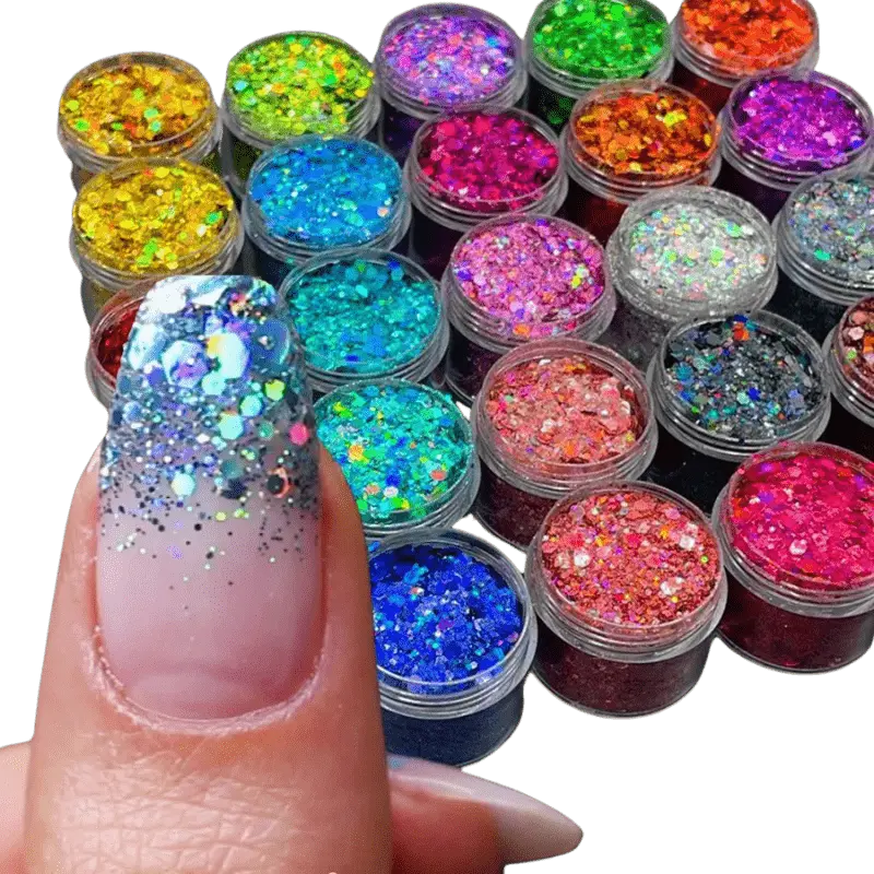 Kit Paillettes Holographiques - Glam'ongle