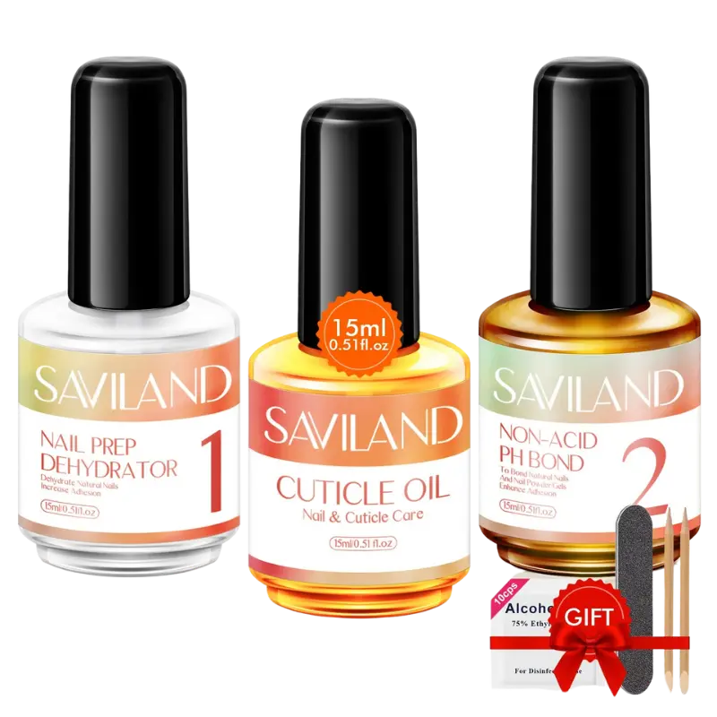 Kit Primer, Déshydratant et Huile Cuticules-SAVILAND