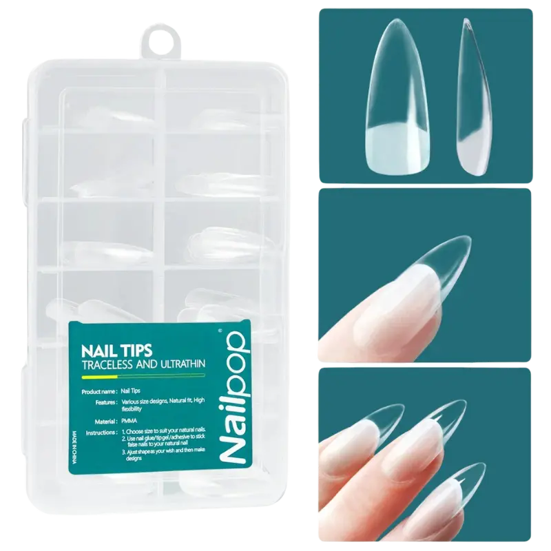 Lot de 120 faux ongles en gel stylo
