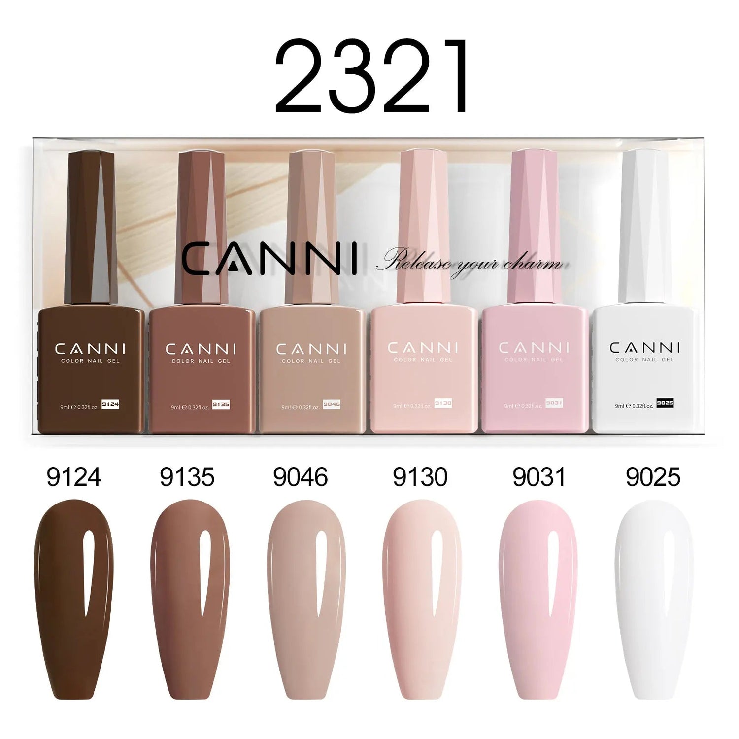 6pcs*9ml HEMA TPO FREE Nail Gel Polish CANNI Semi Permanent Jelly Pink Nude Color Gel Varnish Great Coverage UV LED Lacquer Glam'ongle 6pcs*9ml HEMA TPO FREE Nail Gel Polish CANNI Semi Permanent Jelly Pink Nude Color Gel Varnish Great Coverage UV LED Lacquer