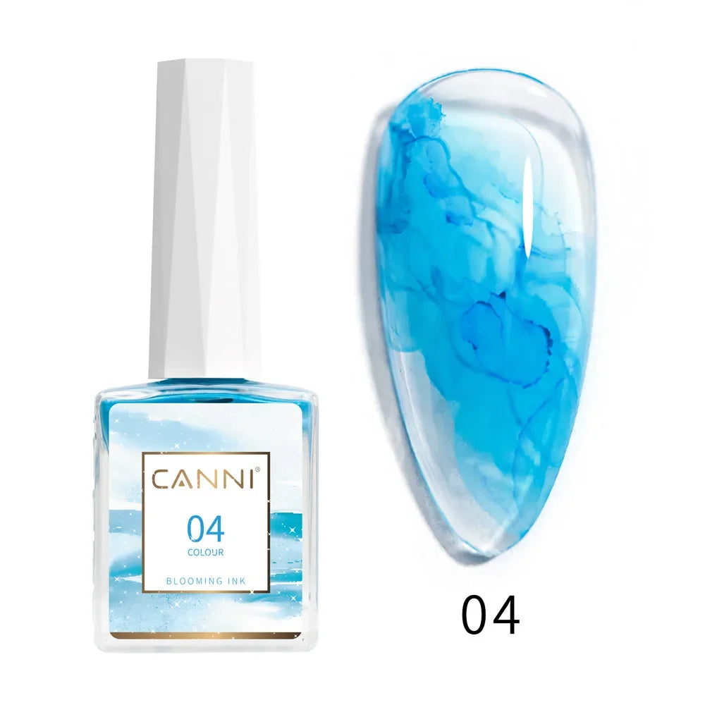 CANNI 9ml Blooming Nail Polish Air Dry Watercolor Marble Gel Nail Liquid Venalisa Smoke Bubble Varnish Gradient Painting Ink Glam'ongle CANNI 9ml Blooming Nail Polish Air Dry Watercolor Marble Gel Nail Liquid Venalisa Smoke Bubble Varnish Gradient Painting Ink