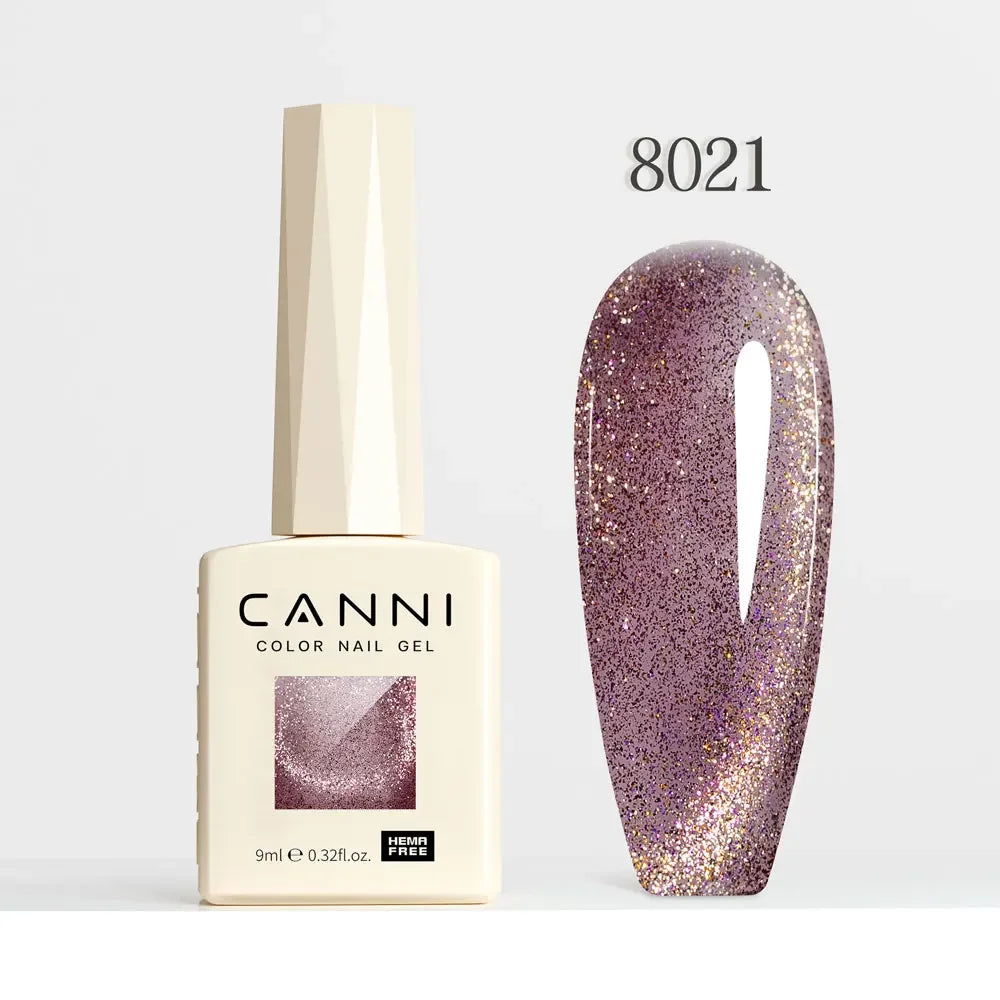 CANNI HEMA FREE TPO FREE 9ml Glitter Silver Cat Magnetic Gel Nail Polish Galaxy Diamond Full Coverage Pigmented Gel for Nail Glam'ongle CANNI HEMA FREE TPO FREE 9ml Glitter Silver Cat Magnetic Gel Nail Polish Galaxy Diamond Full Coverage Pigmented Gel for Nail