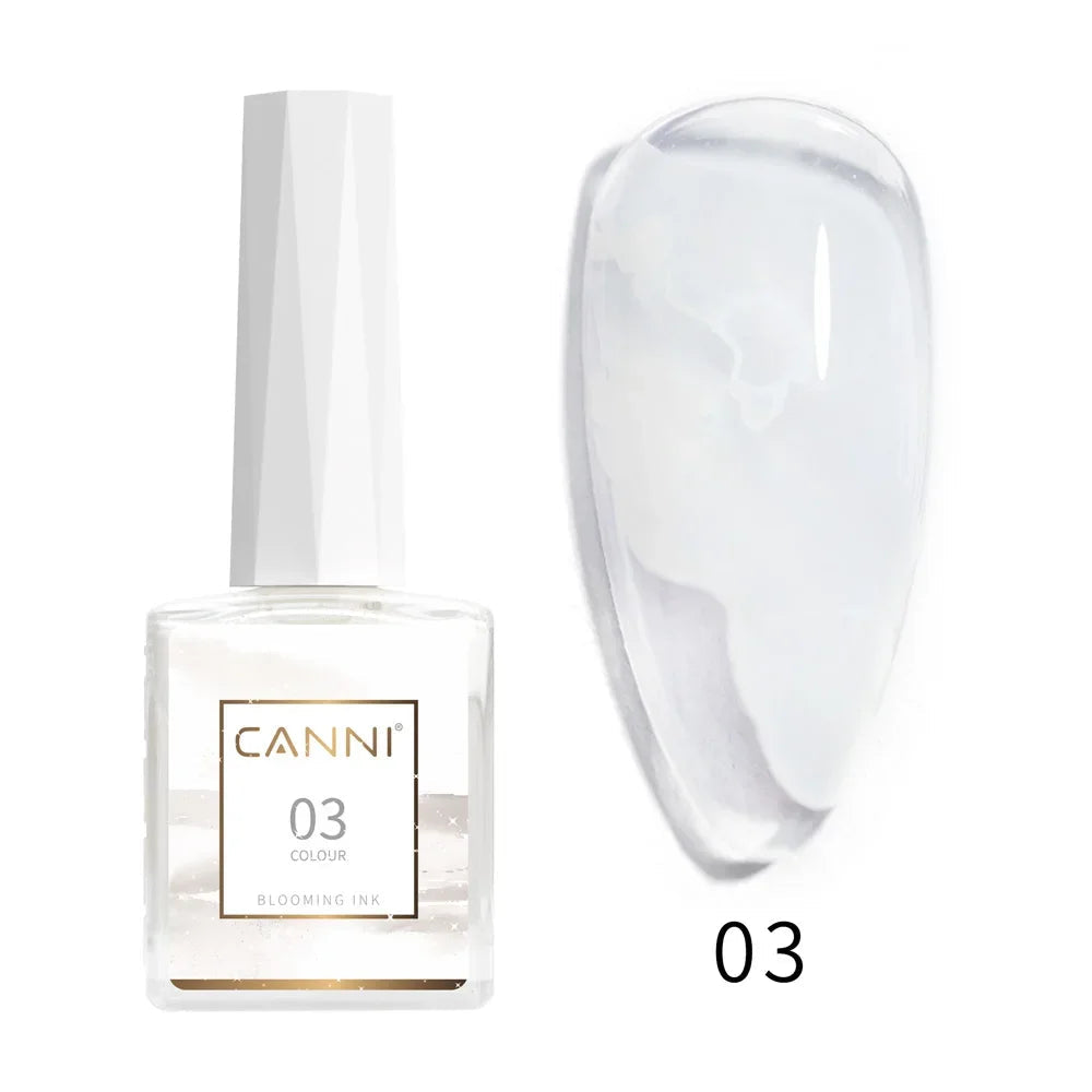 CANNI 9ml Blooming Nail Polish Air Dry Watercolor Marble Gel Nail Liquid Venalisa Smoke Bubble Varnish Gradient Painting Ink Glam'ongle CANNI 9ml Blooming Nail Polish Air Dry Watercolor Marble Gel Nail Liquid Venalisa Smoke Bubble Varnish Gradient Painting Ink