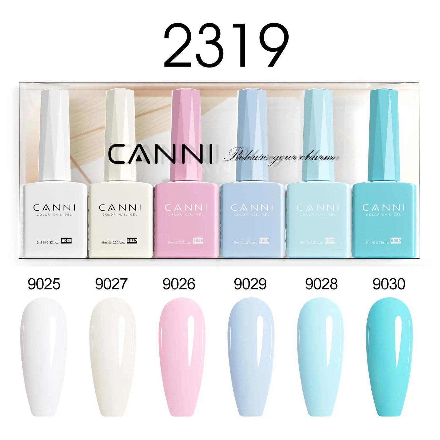 6pcs*9ml HEMA TPO FREE Nail Gel Polish CANNI Semi Permanent Jelly Pink Nude Color Gel Varnish Great Coverage UV LED Lacquer Glam'ongle 6pcs*9ml HEMA TPO FREE Nail Gel Polish CANNI Semi Permanent Jelly Pink Nude Color Gel Varnish Great Coverage UV LED Lacquer