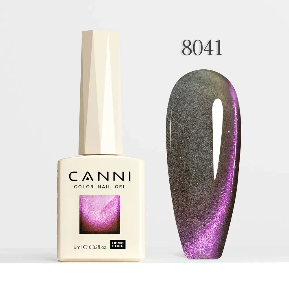 CANNI HEMA FREE TPO FREE 9ml Glitter Silver Cat Magnetic Gel Nail Polish Galaxy Diamond Full Coverage Pigmented Gel for Nail Glam'ongle CANNI HEMA FREE TPO FREE 9ml Glitter Silver Cat Magnetic Gel Nail Polish Galaxy Diamond Full Coverage Pigmented Gel for Nail