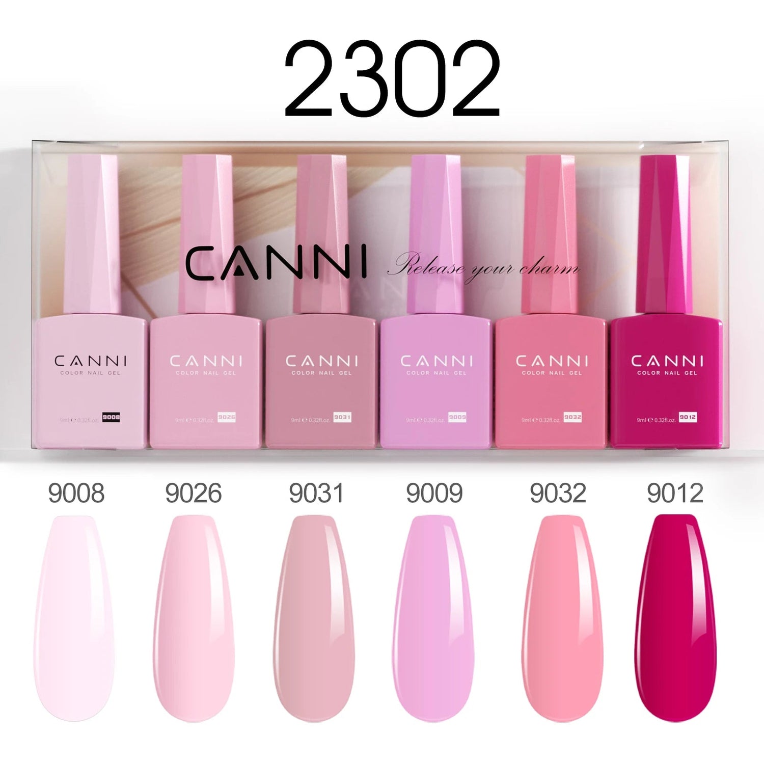 6pcs*9ml HEMA TPO FREE Nail Gel Polish CANNI Semi Permanent Jelly Pink Nude Color Gel Varnish Great Coverage UV LED Lacquer Glam'ongle 6pcs*9ml HEMA TPO FREE Nail Gel Polish CANNI Semi Permanent Jelly Pink Nude Color Gel Varnish Great Coverage UV LED Lacquer