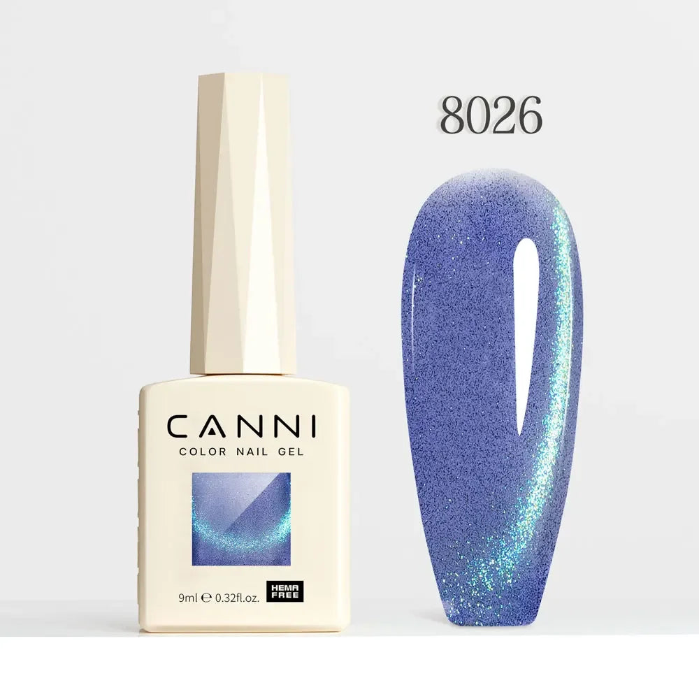 CANNI HEMA FREE TPO FREE 9ml Glitter Silver Cat Magnetic Gel Nail Polish Galaxy Diamond Full Coverage Pigmented Gel for Nail Glam'ongle CANNI HEMA FREE TPO FREE 9ml Glitter Silver Cat Magnetic Gel Nail Polish Galaxy Diamond Full Coverage Pigmented Gel for Nail