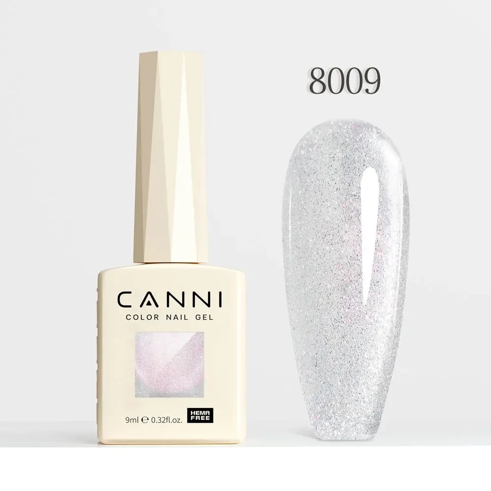 CANNI HEMA FREE TPO FREE 9ml Glitter Silver Cat Magnetic Gel Nail Polish Galaxy Diamond Full Coverage Pigmented Gel for Nail Glam'ongle CANNI HEMA FREE TPO FREE 9ml Glitter Silver Cat Magnetic Gel Nail Polish Galaxy Diamond Full Coverage Pigmented Gel for Nail
