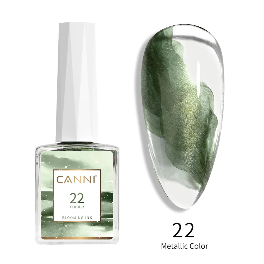 CANNI 9ml Blooming Nail Polish Air Dry Watercolor Marble Gel Nail Liquid Venalisa Smoke Bubble Varnish Gradient Painting Ink Glam'ongle CANNI 9ml Blooming Nail Polish Air Dry Watercolor Marble Gel Nail Liquid Venalisa Smoke Bubble Varnish Gradient Painting Ink