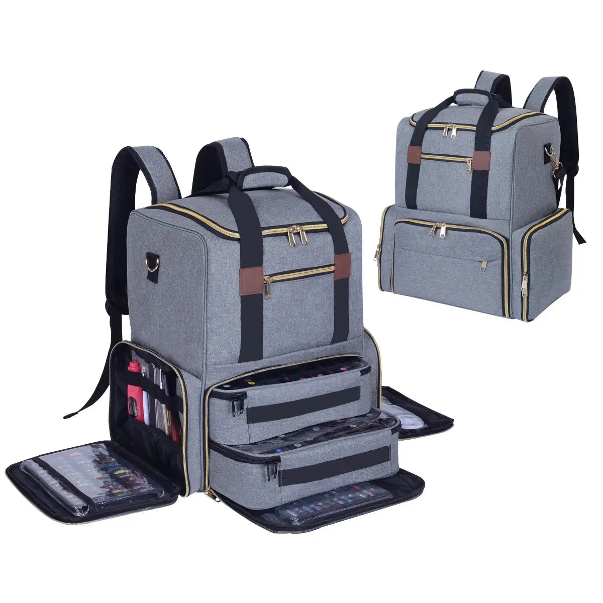 Sac à dos organisateur de vernis à ongles UOZL pouvant contenir 80 bouteilles et une lampe à ongles avec 2 étuis amovibles, sac de rangement professionnel Glam'ongle Sac à dos organisateur de vernis à ongles UOZL pouvant contenir 80 bouteilles et une lampe à ongles avec 2 étuis amovibles, sac de rangement professionnel