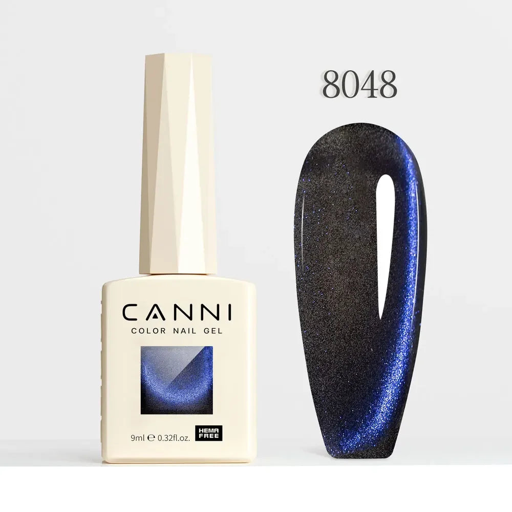 CANNI HEMA FREE TPO FREE 9ml Glitter Silver Cat Magnetic Gel Nail Polish Galaxy Diamond Full Coverage Pigmented Gel for Nail Glam'ongle CANNI HEMA FREE TPO FREE 9ml Glitter Silver Cat Magnetic Gel Nail Polish Galaxy Diamond Full Coverage Pigmented Gel for Nail
