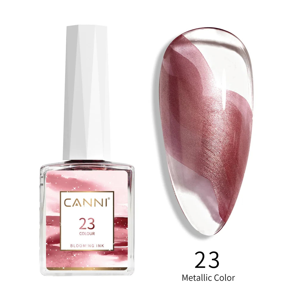 CANNI 9ml Blooming Nail Polish Air Dry Watercolor Marble Gel Nail Liquid Venalisa Smoke Bubble Varnish Gradient Painting Ink Glam'ongle CANNI 9ml Blooming Nail Polish Air Dry Watercolor Marble Gel Nail Liquid Venalisa Smoke Bubble Varnish Gradient Painting Ink