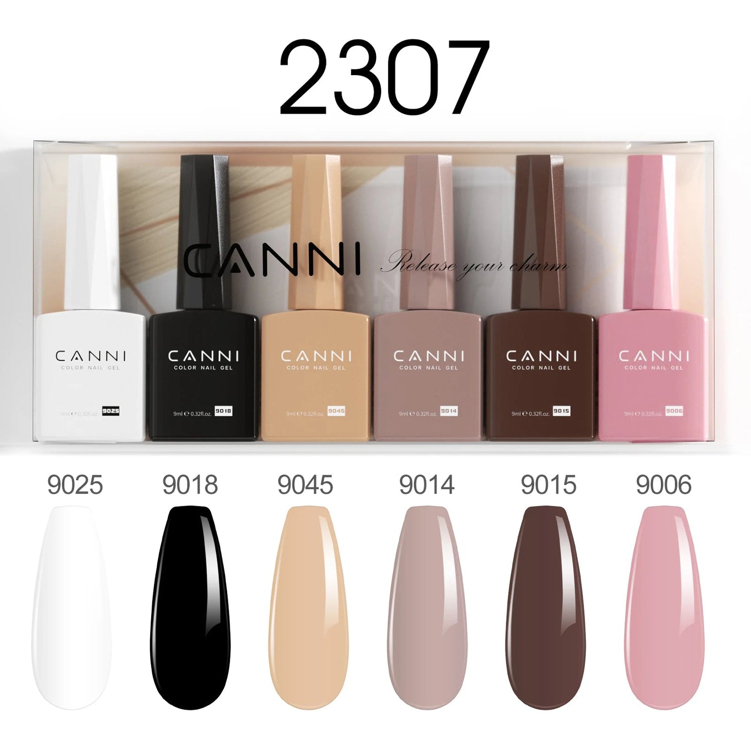 6pcs*9ml HEMA TPO FREE Nail Gel Polish CANNI Semi Permanent Jelly Pink Nude Color Gel Varnish Great Coverage UV LED Lacquer Glam'ongle 6pcs*9ml HEMA TPO FREE Nail Gel Polish CANNI Semi Permanent Jelly Pink Nude Color Gel Varnish Great Coverage UV LED Lacquer