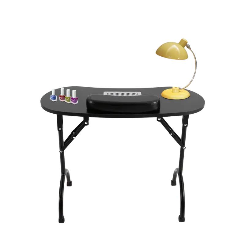 Table de Manucure Multifonctionnelle Pliable à Roulettes
