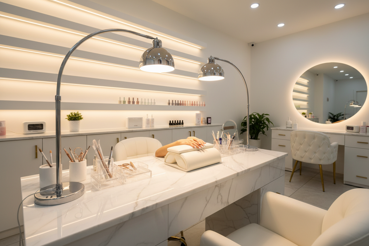 Créer un espace onglerie digne d’un salon grâce à un bon éclairage