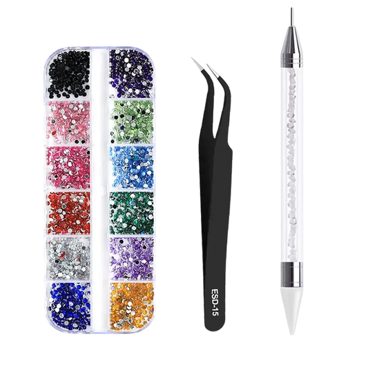 Accessoires Nail Art strass multi tailles