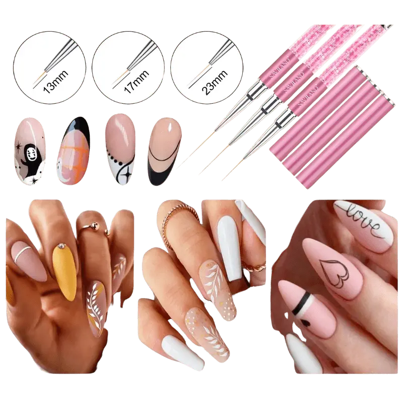 Set de Pinceaux Liner - SAVILAND - Glam'ongle