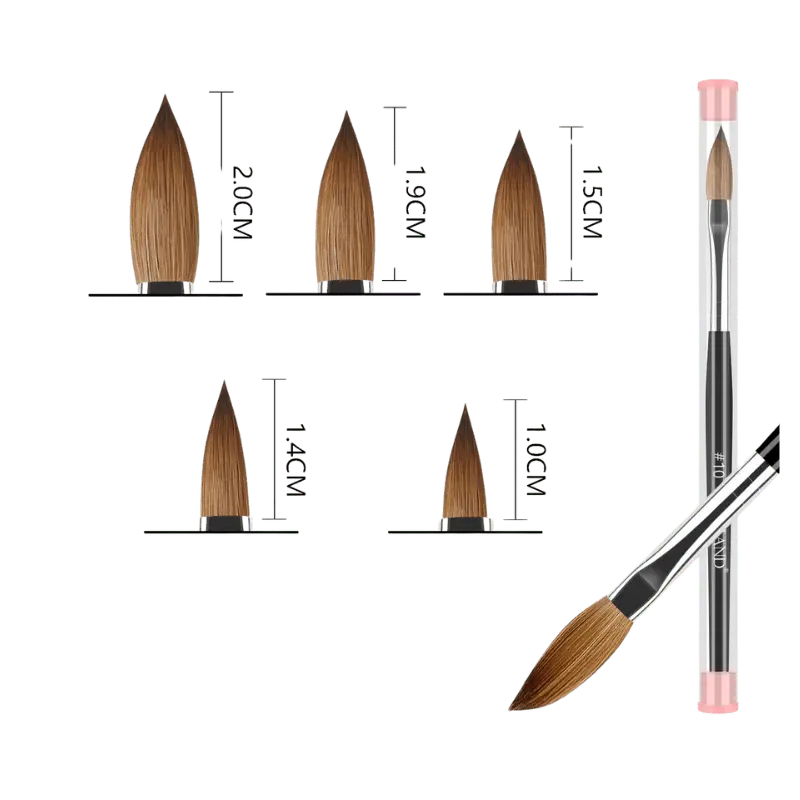 Set de Pinceaux Ovales - SAVILAND - Glam'ongle
