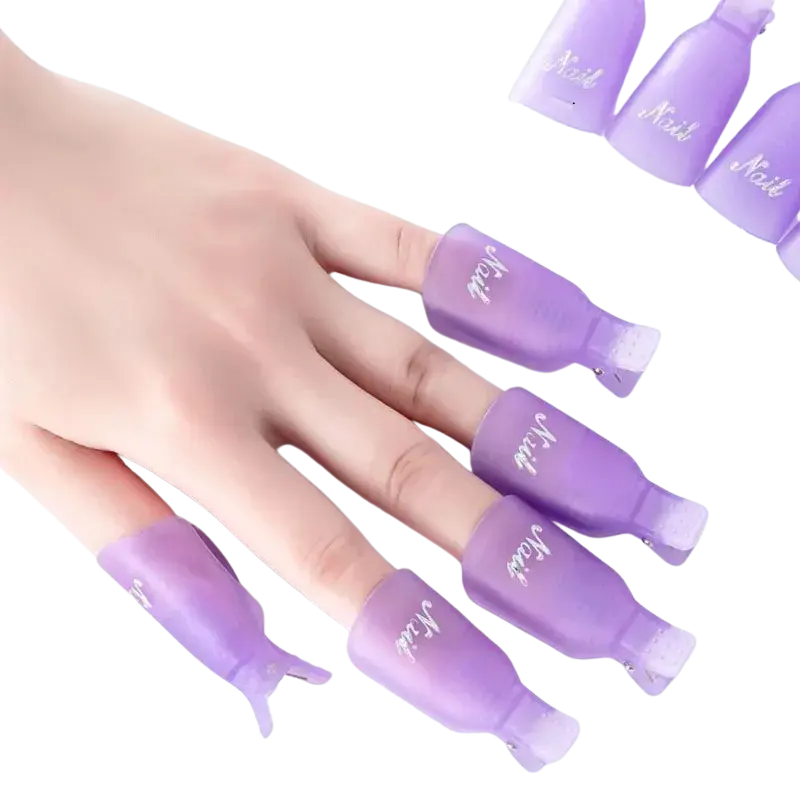 Lot de 10 Clips à Ongles 