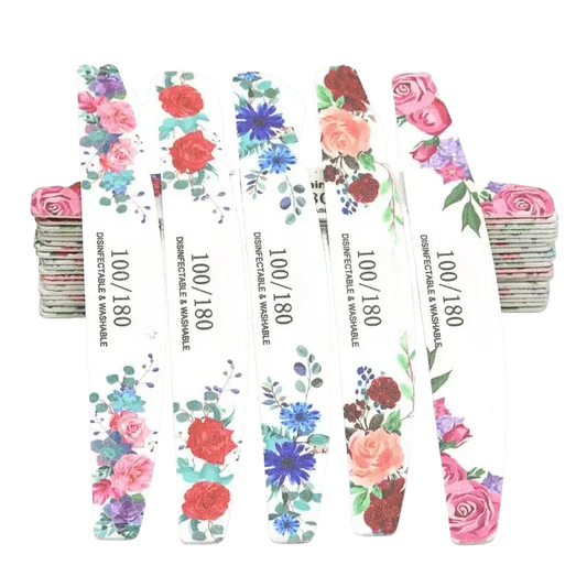 Lot de Limes à Ongles en Bois - Glam'ongle