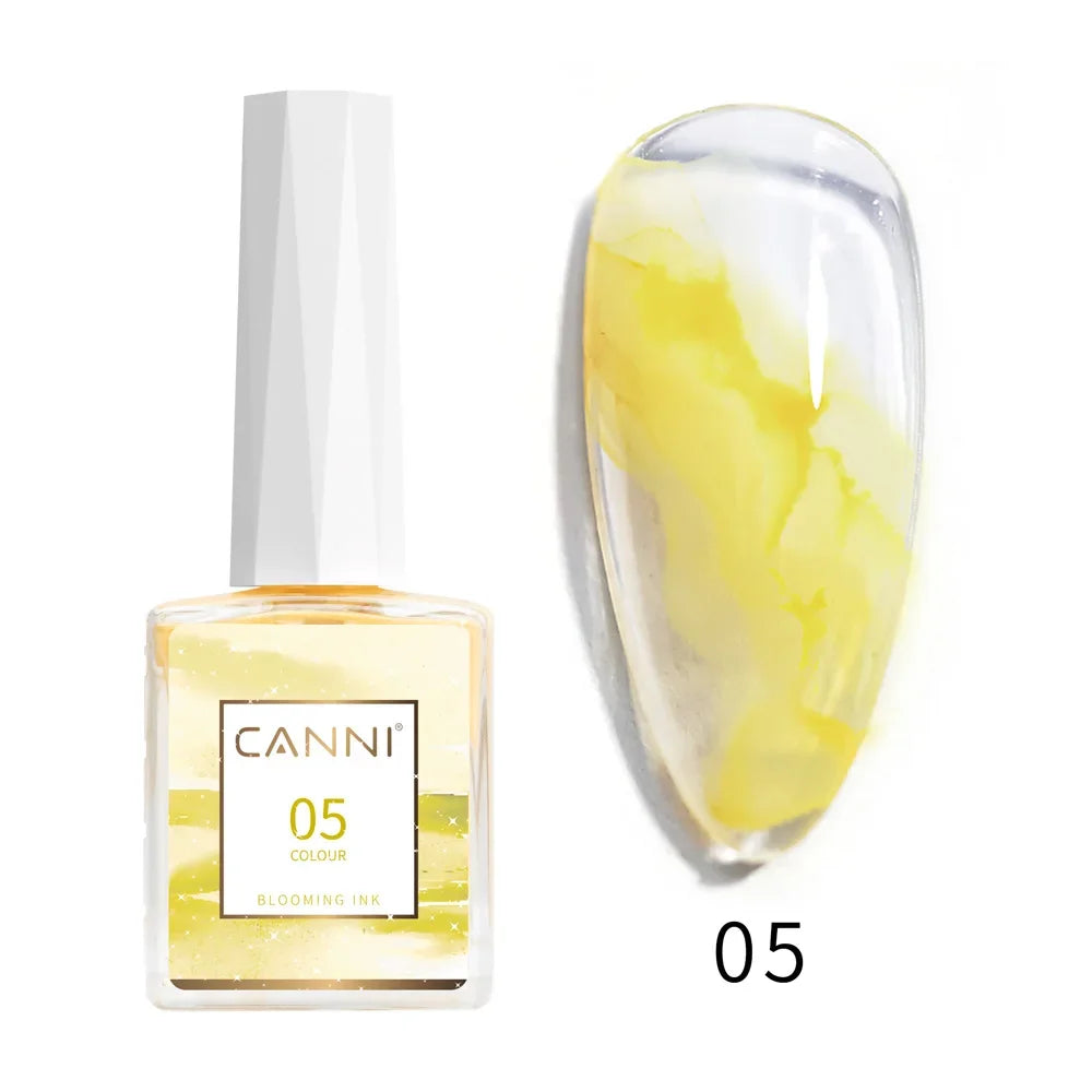 CANNI 9ml Blooming Nail Polish Air Dry Watercolor Marble Gel Nail Liquid Venalisa Smoke Bubble Varnish Gradient Painting Ink Glam'ongle CANNI 9ml Blooming Nail Polish Air Dry Watercolor Marble Gel Nail Liquid Venalisa Smoke Bubble Varnish Gradient Painting Ink