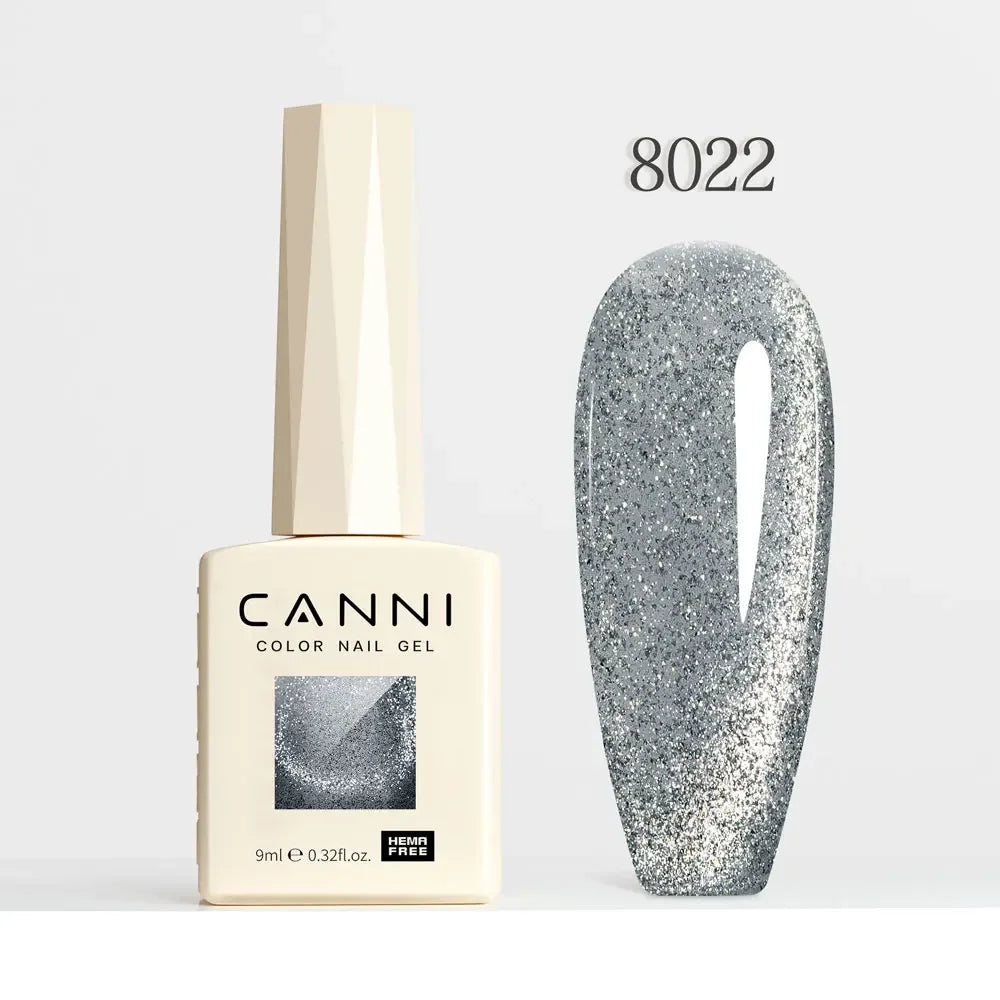 CANNI HEMA FREE TPO FREE 9ml Glitter Silver Cat Magnetic Gel Nail Polish Galaxy Diamond Full Coverage Pigmented Gel for Nail Glam'ongle CANNI HEMA FREE TPO FREE 9ml Glitter Silver Cat Magnetic Gel Nail Polish Galaxy Diamond Full Coverage Pigmented Gel for Nail