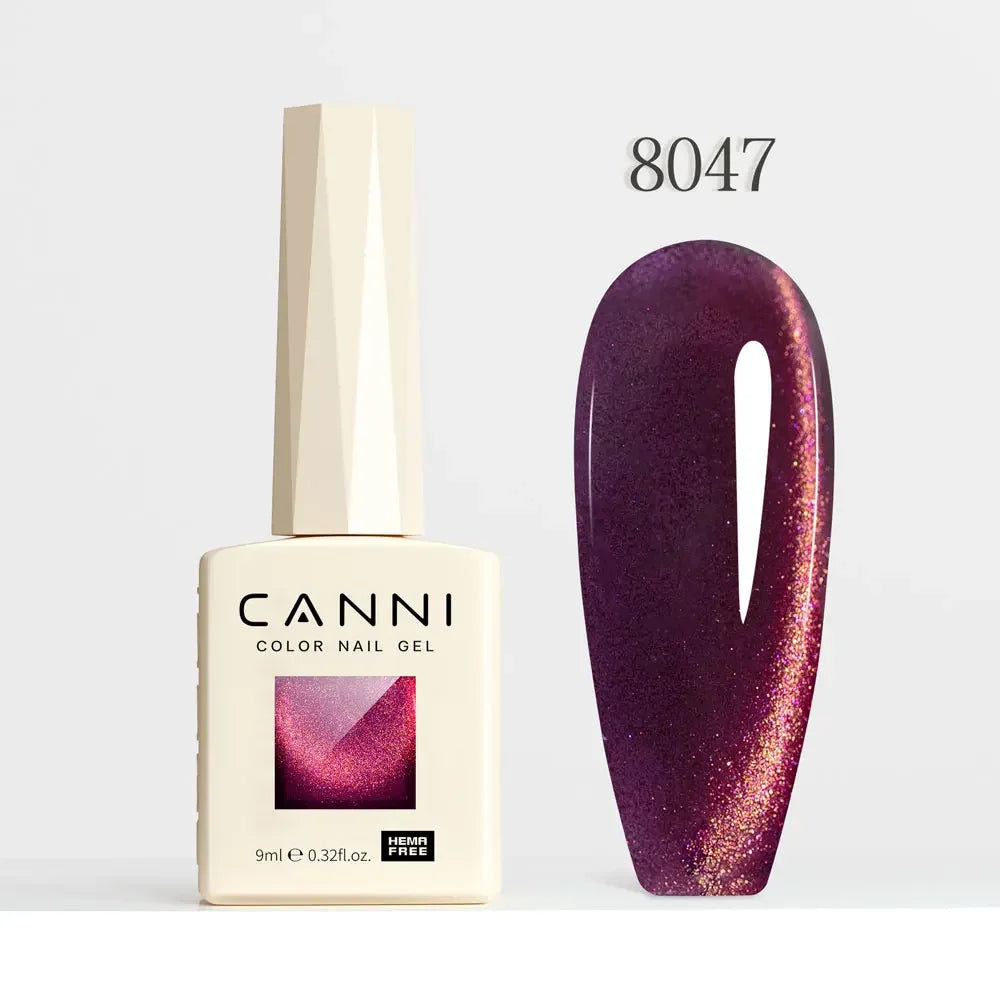 CANNI HEMA FREE TPO FREE 9ml Glitter Silver Cat Magnetic Gel Nail Polish Galaxy Diamond Full Coverage Pigmented Gel for Nail Glam'ongle CANNI HEMA FREE TPO FREE 9ml Glitter Silver Cat Magnetic Gel Nail Polish Galaxy Diamond Full Coverage Pigmented Gel for Nail
