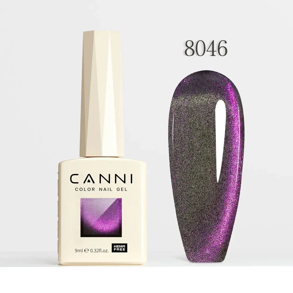 CANNI HEMA FREE TPO FREE 9ml Glitter Silver Cat Magnetic Gel Nail Polish Galaxy Diamond Full Coverage Pigmented Gel for Nail Glam'ongle CANNI HEMA FREE TPO FREE 9ml Glitter Silver Cat Magnetic Gel Nail Polish Galaxy Diamond Full Coverage Pigmented Gel for Nail