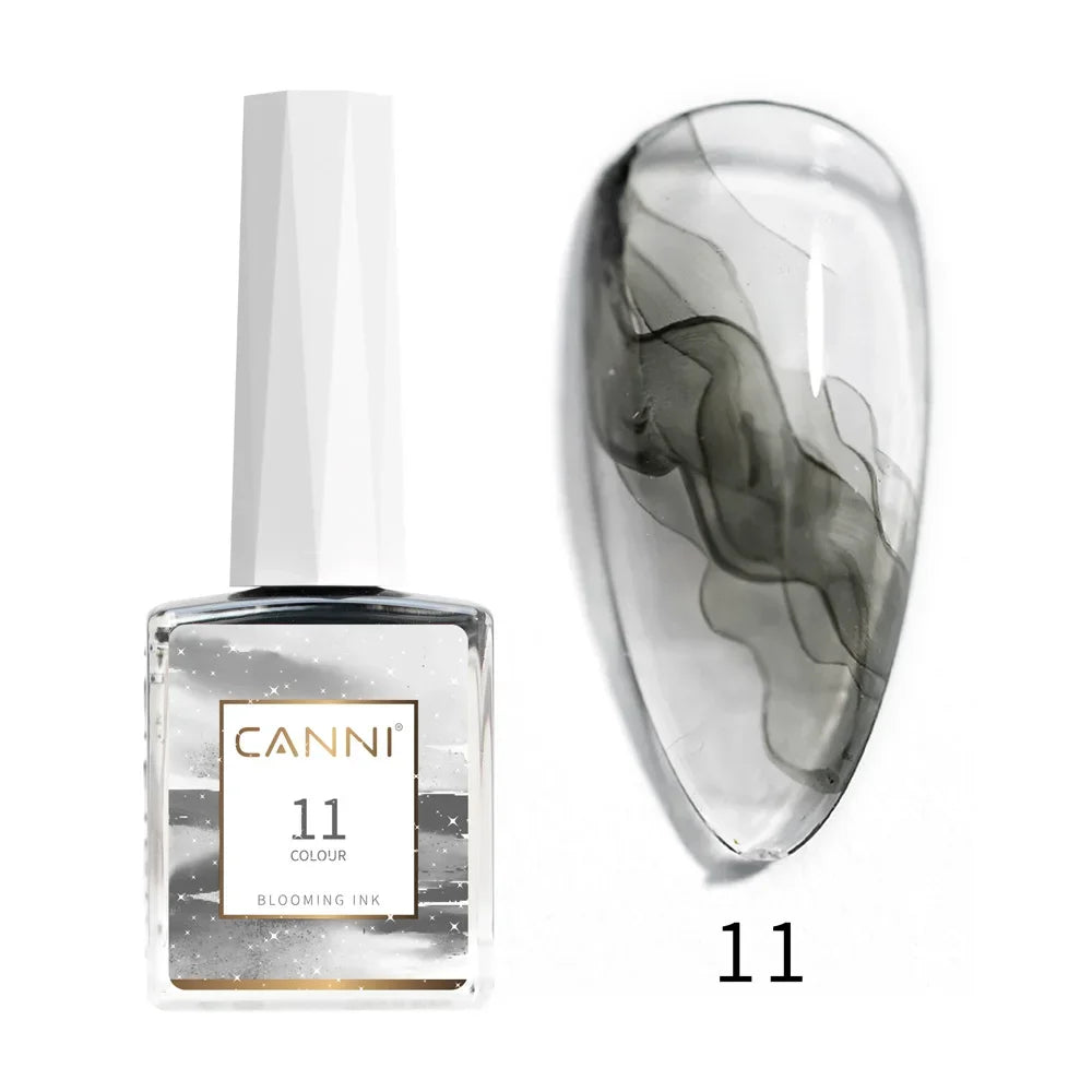 CANNI 9ml Blooming Nail Polish Air Dry Watercolor Marble Gel Nail Liquid Venalisa Smoke Bubble Varnish Gradient Painting Ink Glam'ongle CANNI 9ml Blooming Nail Polish Air Dry Watercolor Marble Gel Nail Liquid Venalisa Smoke Bubble Varnish Gradient Painting Ink
