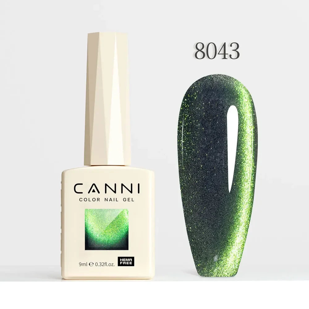CANNI HEMA FREE TPO FREE 9ml Glitter Silver Cat Magnetic Gel Nail Polish Galaxy Diamond Full Coverage Pigmented Gel for Nail Glam'ongle CANNI HEMA FREE TPO FREE 9ml Glitter Silver Cat Magnetic Gel Nail Polish Galaxy Diamond Full Coverage Pigmented Gel for Nail