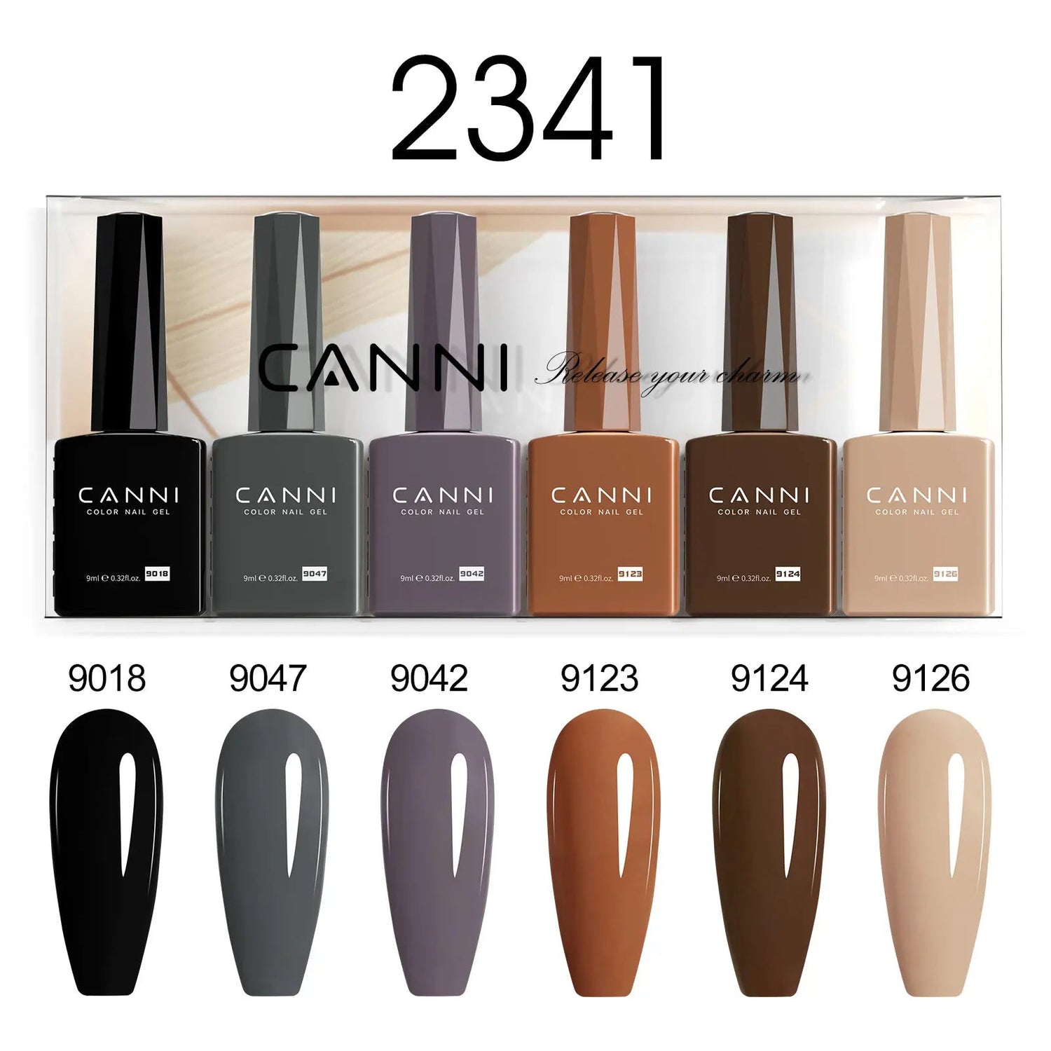 6pcs*9ml HEMA TPO FREE Nail Gel Polish CANNI Semi Permanent Jelly Pink Nude Color Gel Varnish Great Coverage UV LED Lacquer Glam'ongle 6pcs*9ml HEMA TPO FREE Nail Gel Polish CANNI Semi Permanent Jelly Pink Nude Color Gel Varnish Great Coverage UV LED Lacquer
