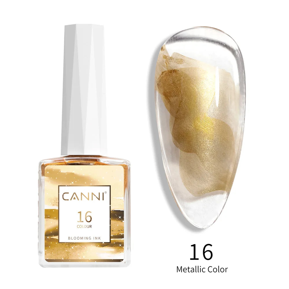 CANNI 9ml Blooming Nail Polish Air Dry Watercolor Marble Gel Nail Liquid Venalisa Smoke Bubble Varnish Gradient Painting Ink Glam'ongle CANNI 9ml Blooming Nail Polish Air Dry Watercolor Marble Gel Nail Liquid Venalisa Smoke Bubble Varnish Gradient Painting Ink