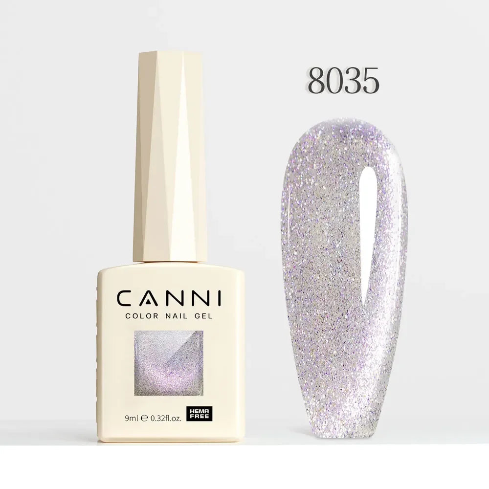 CANNI HEMA FREE TPO FREE 9ml Glitter Silver Cat Magnetic Gel Nail Polish Galaxy Diamond Full Coverage Pigmented Gel for Nail Glam'ongle CANNI HEMA FREE TPO FREE 9ml Glitter Silver Cat Magnetic Gel Nail Polish Galaxy Diamond Full Coverage Pigmented Gel for Nail
