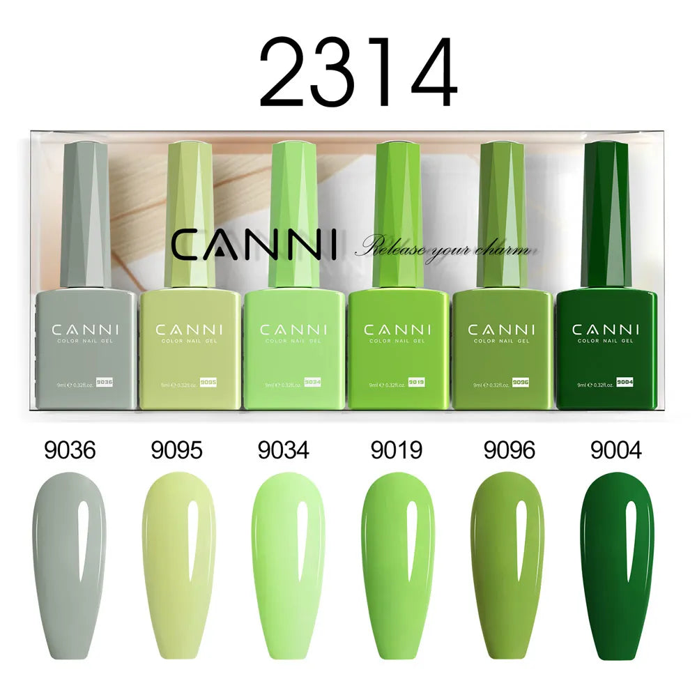 6pcs*9ml HEMA TPO FREE Nail Gel Polish CANNI Semi Permanent Jelly Pink Nude Color Gel Varnish Great Coverage UV LED Lacquer Glam'ongle 6pcs*9ml HEMA TPO FREE Nail Gel Polish CANNI Semi Permanent Jelly Pink Nude Color Gel Varnish Great Coverage UV LED Lacquer