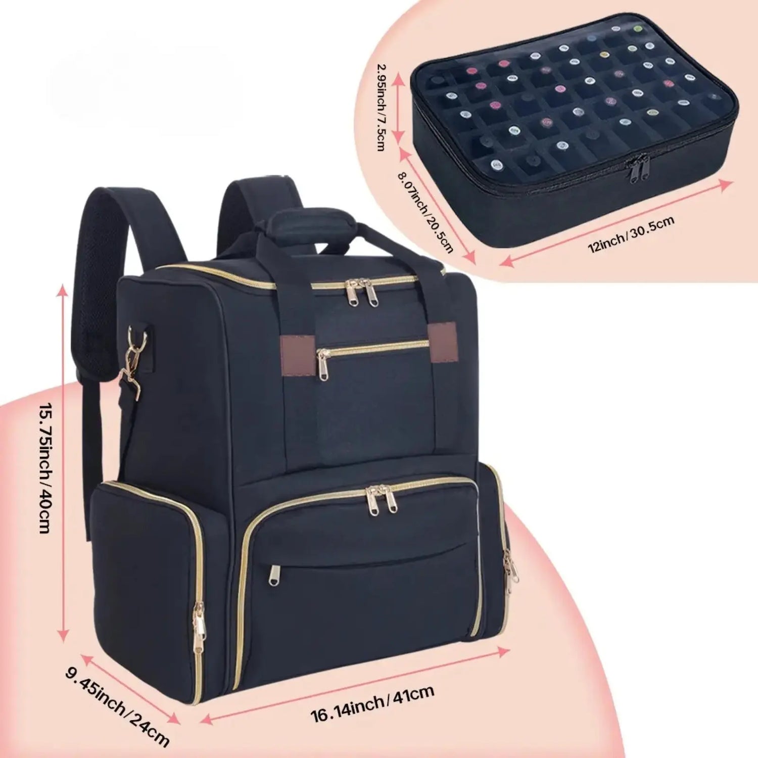 Sac à Dos Organisateur Glam'ongle Sac à Dos Organisateur