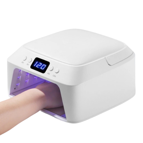 Lampe UV pour ongles à 71 LED, grand espace de séchage, avec coussinet pour les mains et capteur intelligent, 72 W, lampe UV professionnelle pour manucure et pédicure. Glam'ongle Lampe UV pour ongles à 71 LED, grand espace de séchage, avec coussinet pour les mains et capteur intelligent, 72 W, lampe UV professionnelle pour manucure et pédicure.