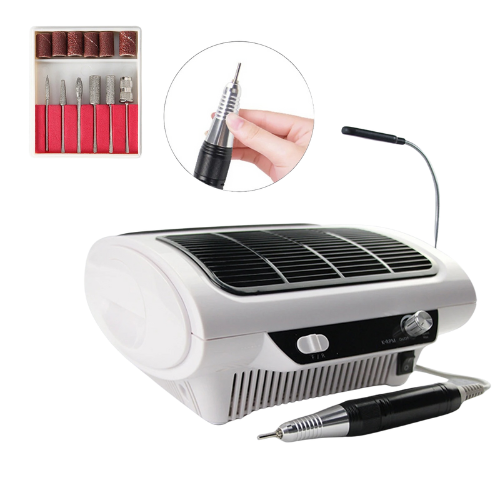 Machine à ongles électrique professionnelle 3 en 1, lime à ongles électrique 30 000 tr/min avec aspirateur intégré pour les soins des ongles à domicile et en salon. Glam'ongle Machine à ongles électrique professionnelle 3 en 1, lime à ongles électrique 30 000 tr/min avec aspirateur intégré pour les soins des ongles à domicile et en salon.