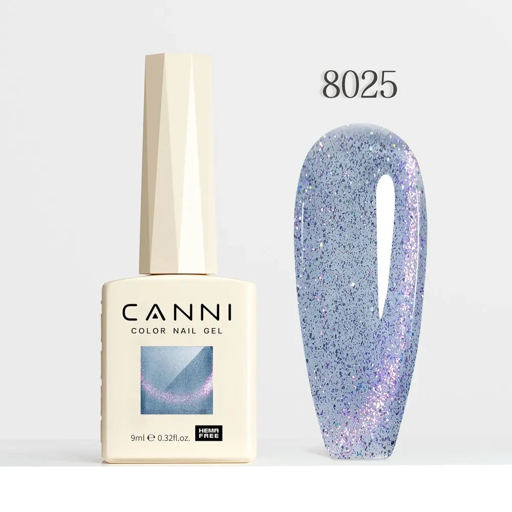 CANNI HEMA FREE TPO FREE 9ml Glitter Silver Cat Magnetic Gel Nail Polish Galaxy Diamond Full Coverage Pigmented Gel for Nail Glam'ongle CANNI HEMA FREE TPO FREE 9ml Glitter Silver Cat Magnetic Gel Nail Polish Galaxy Diamond Full Coverage Pigmented Gel for Nail