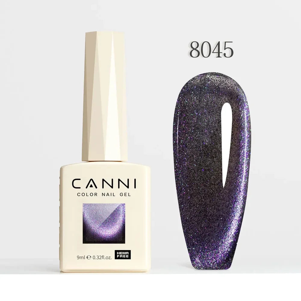 CANNI HEMA FREE TPO FREE 9ml Glitter Silver Cat Magnetic Gel Nail Polish Galaxy Diamond Full Coverage Pigmented Gel for Nail Glam'ongle CANNI HEMA FREE TPO FREE 9ml Glitter Silver Cat Magnetic Gel Nail Polish Galaxy Diamond Full Coverage Pigmented Gel for Nail